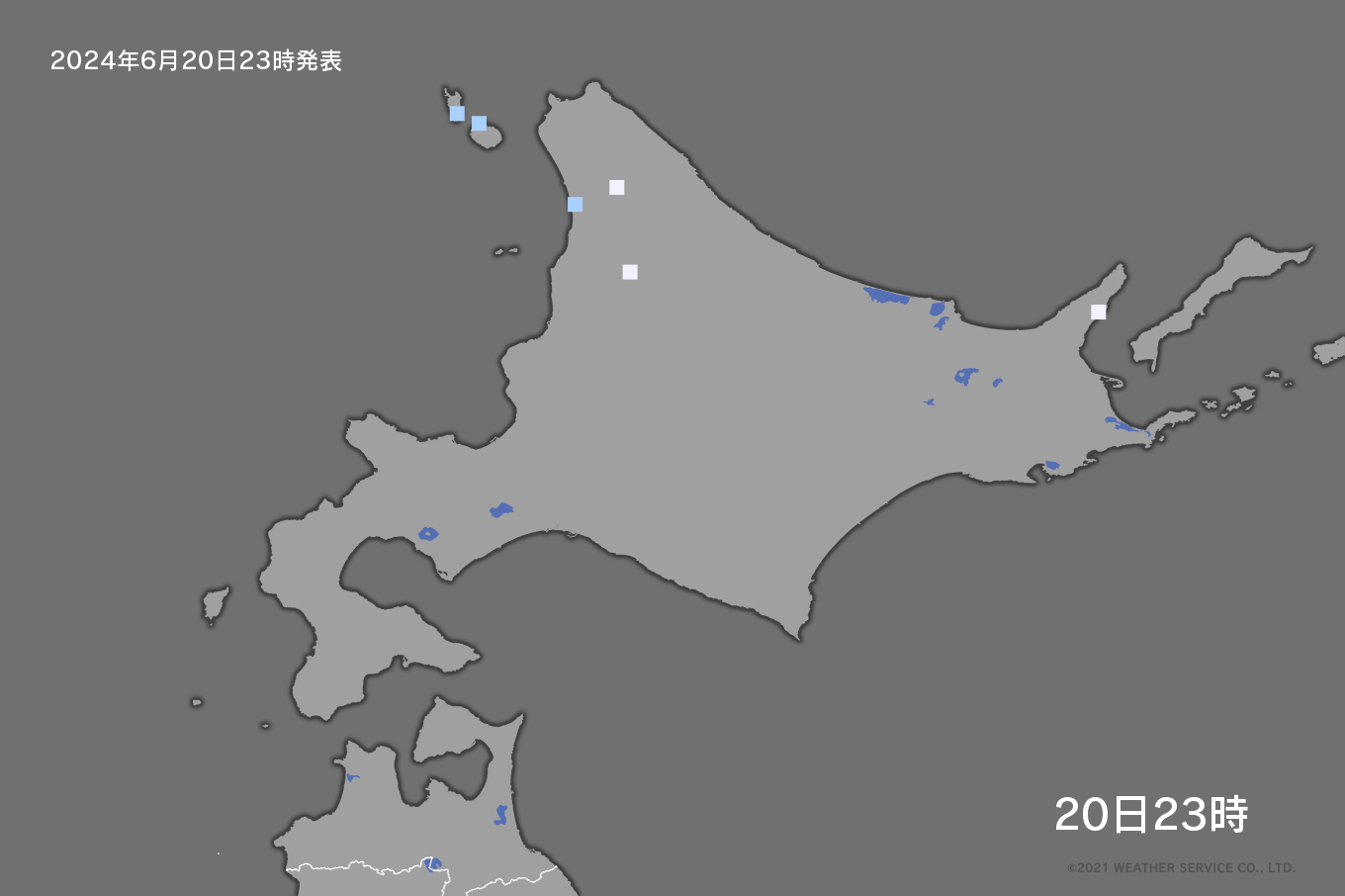 北海道の降水量分布
