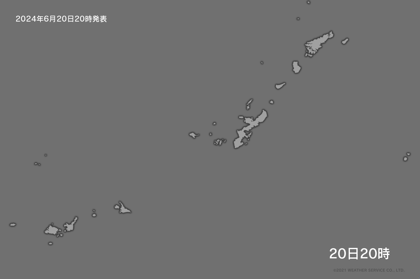 沖縄の降水量分布