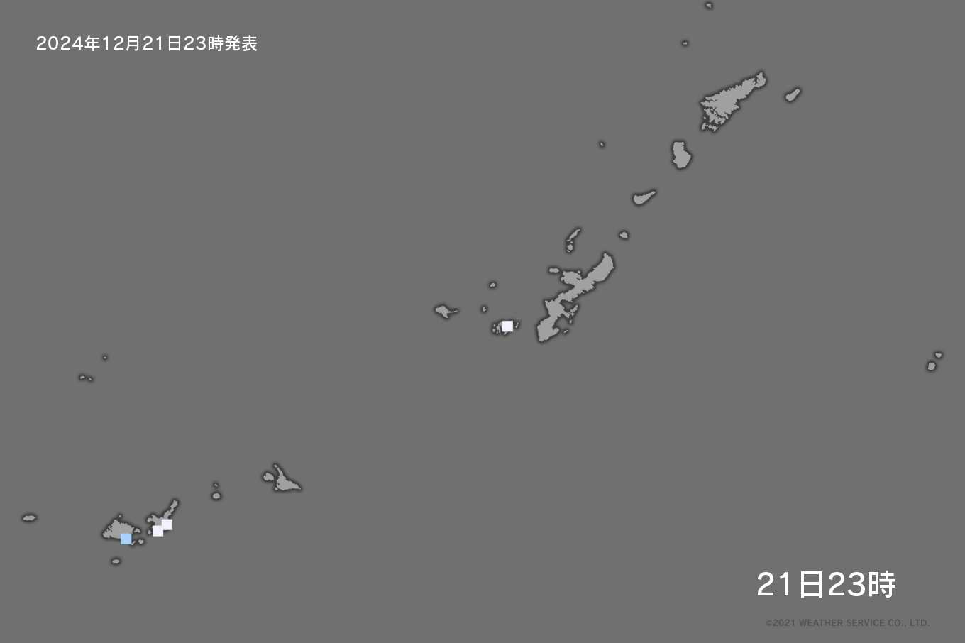 沖縄の降水量分布