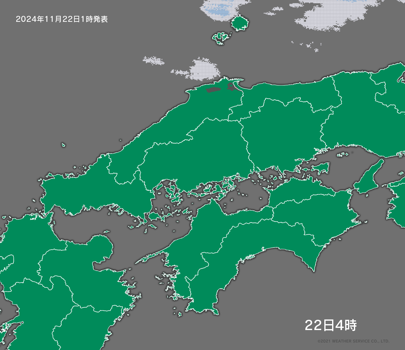 降水短時間予報 - 3時間後