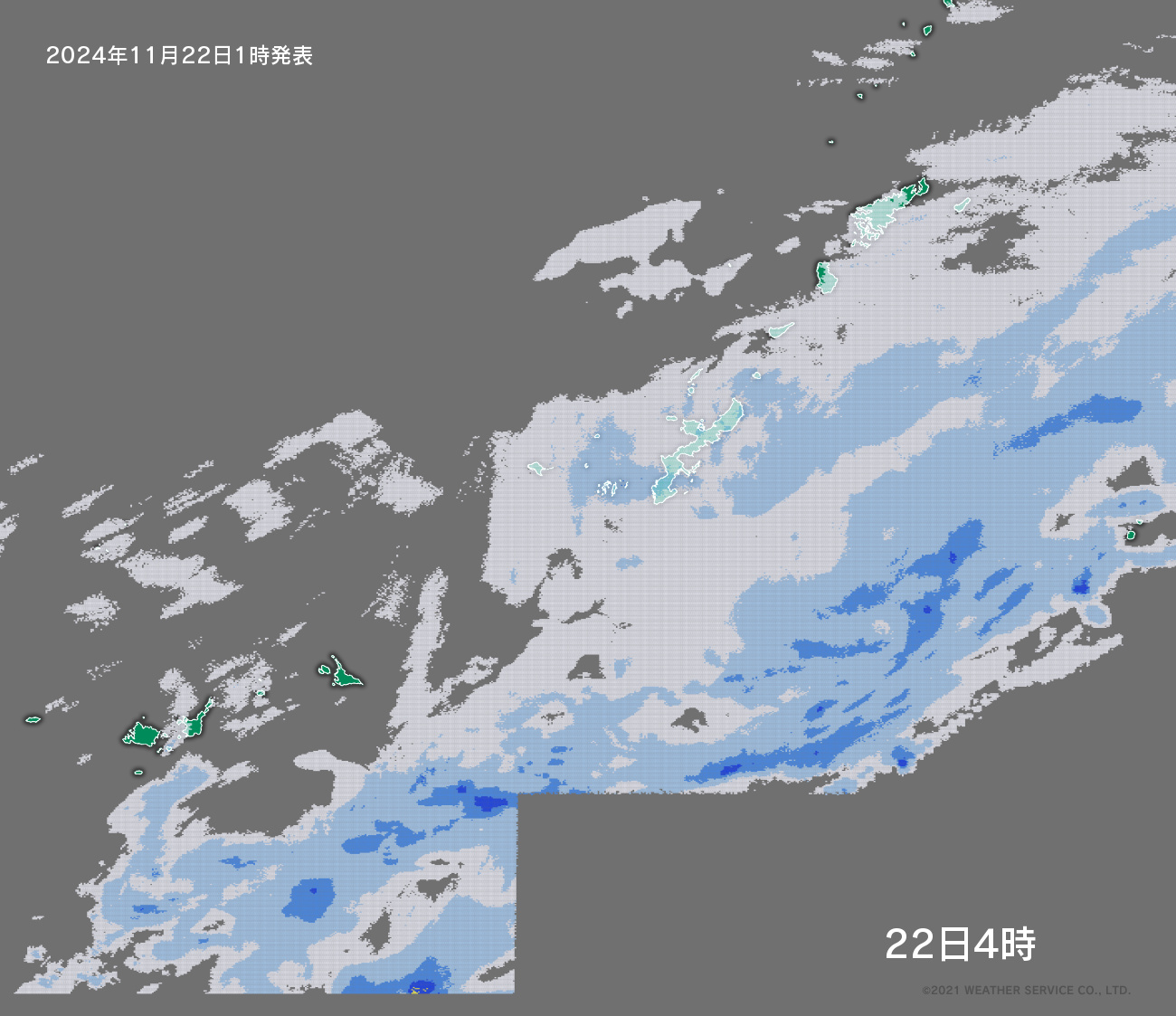 降水短時間予報 - 3時間後