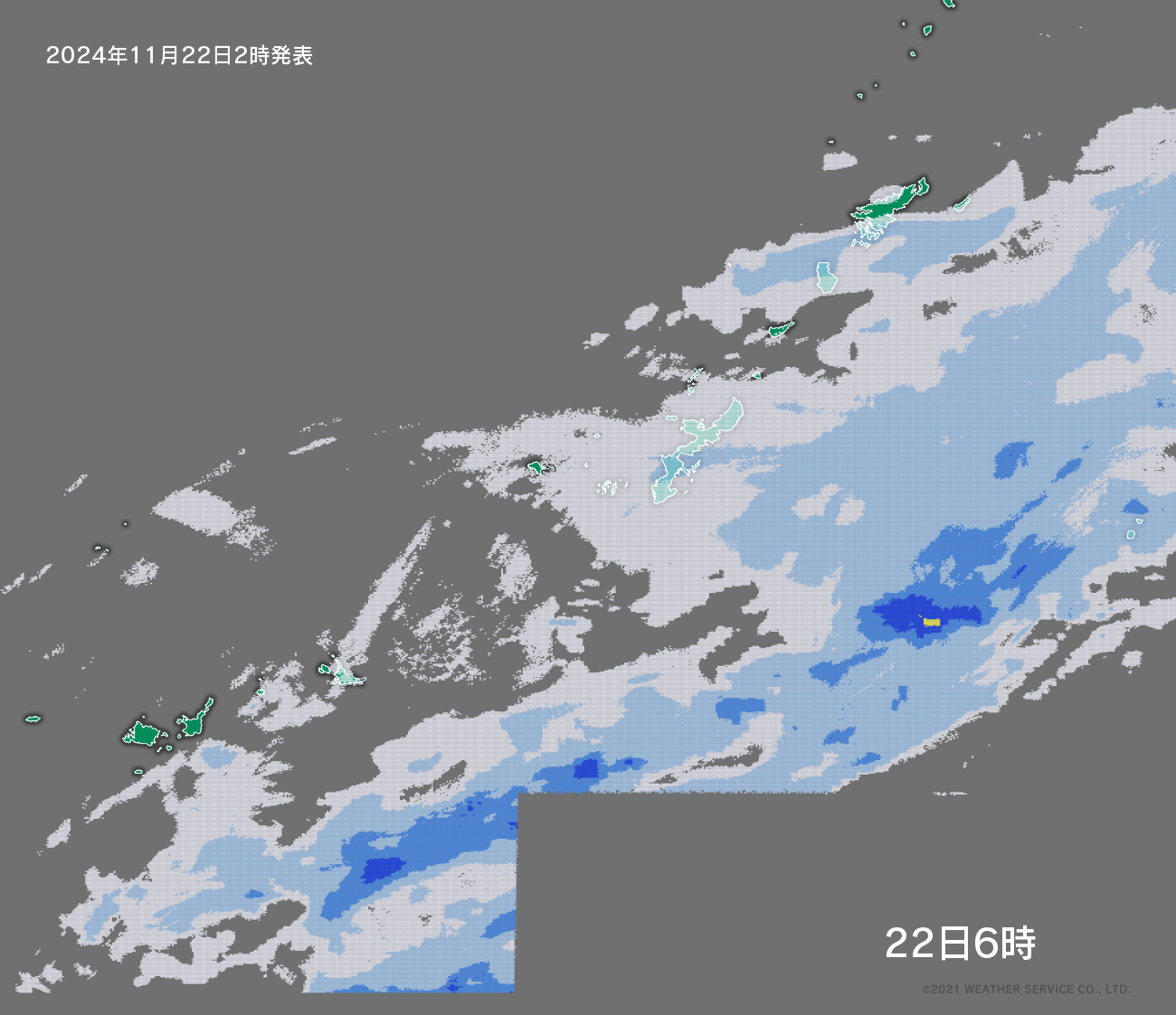 降水短時間予報 - 4時間後